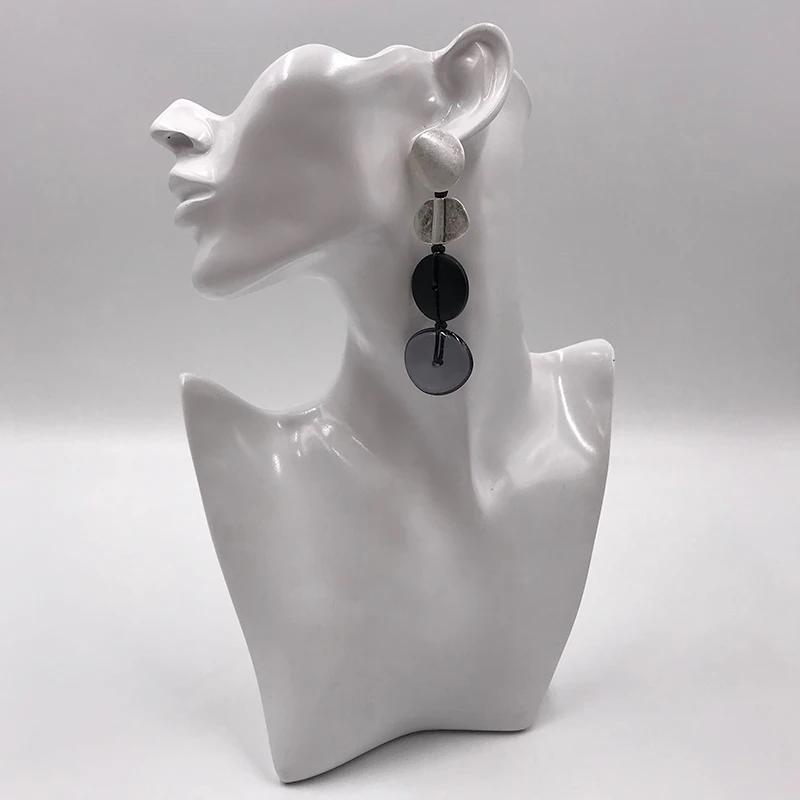 

Suekees Goth Drop Earings Fashion Jewelry Pendientes Vintage Boho Long Earring Metal&Wood&Alloy Earrings For Women Accessories