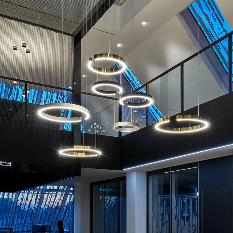 Modern Gold Ring Led Pendant Lights Living Room Decor Led Pendant Lamp Dimmable Hanging Light Drop Lighting Suspension Luminaire
Modern Gold Ring Led Pendant Lights Living Room Decor Led Pendant Lamp Dimmable Hanging Light Drop Lighting Suspension Luminaire