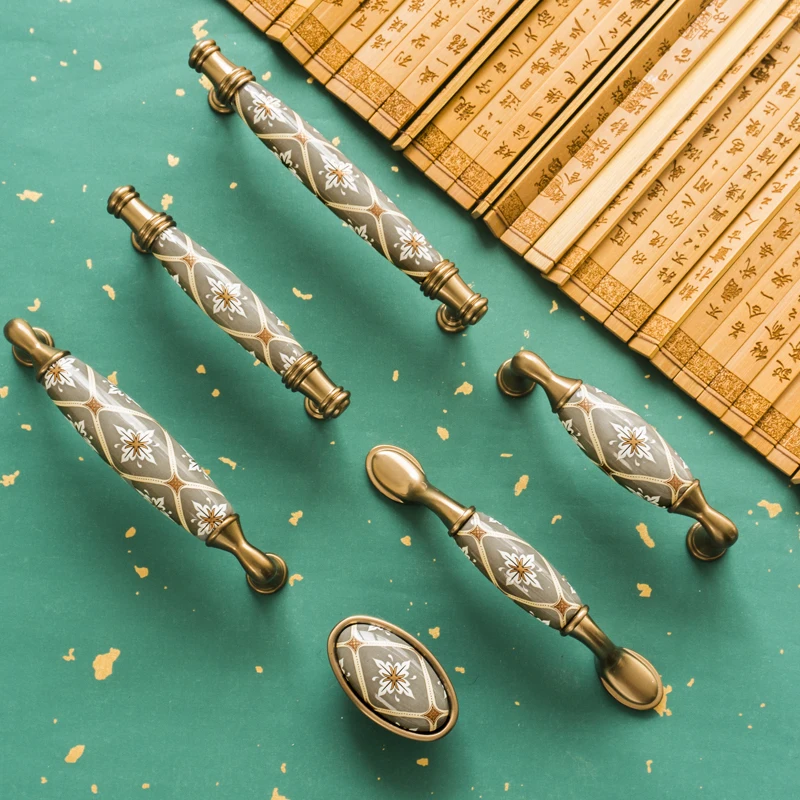 Chinese style modern minimalist cabinet ceramic Knobs And Pulls American European drawer cupboard wardrobe Handles
Chinese style modern minimalist cabinet ceramic Knobs And Pulls American European drawer cupboard wardrobe Handles