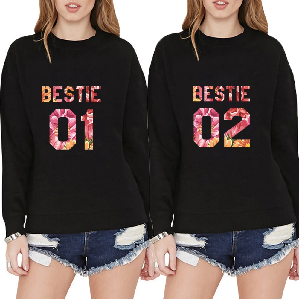 Bestie Streetwear Pullover Bestie 01 02 Hoodies Sister Gift Harajuku Women Hoodie Best Friend Hoodies Woman
Bestie Streetwear Pullover Bestie 01 02 Hoodies Sister Gift Harajuku Women Hoodie Best Friend Hoodies Woman
