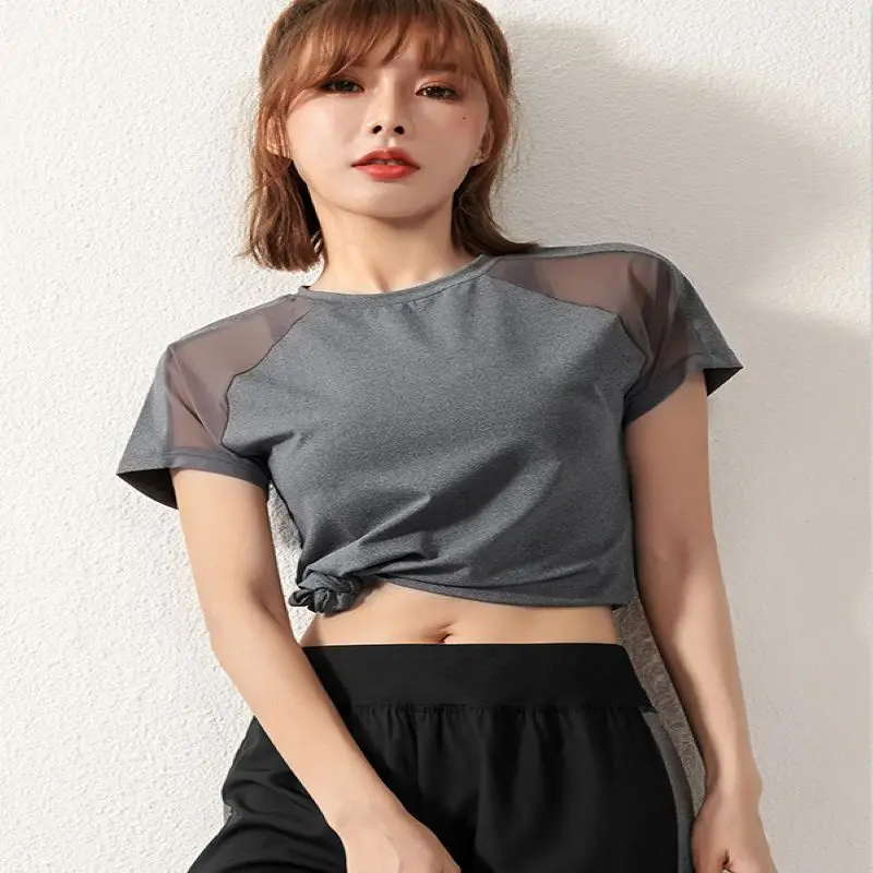 New Summer Yoga Clothing Fitness Clothing Quick-Drying Short-Sleeved Round Neck Pullover Breathable Beautiful Back Sports Top
New Summer Yoga Clothing Fitness Clothing Quick-Drying Short-Sleeved Round Neck Pullover Breathable Beautiful Back Sports Top