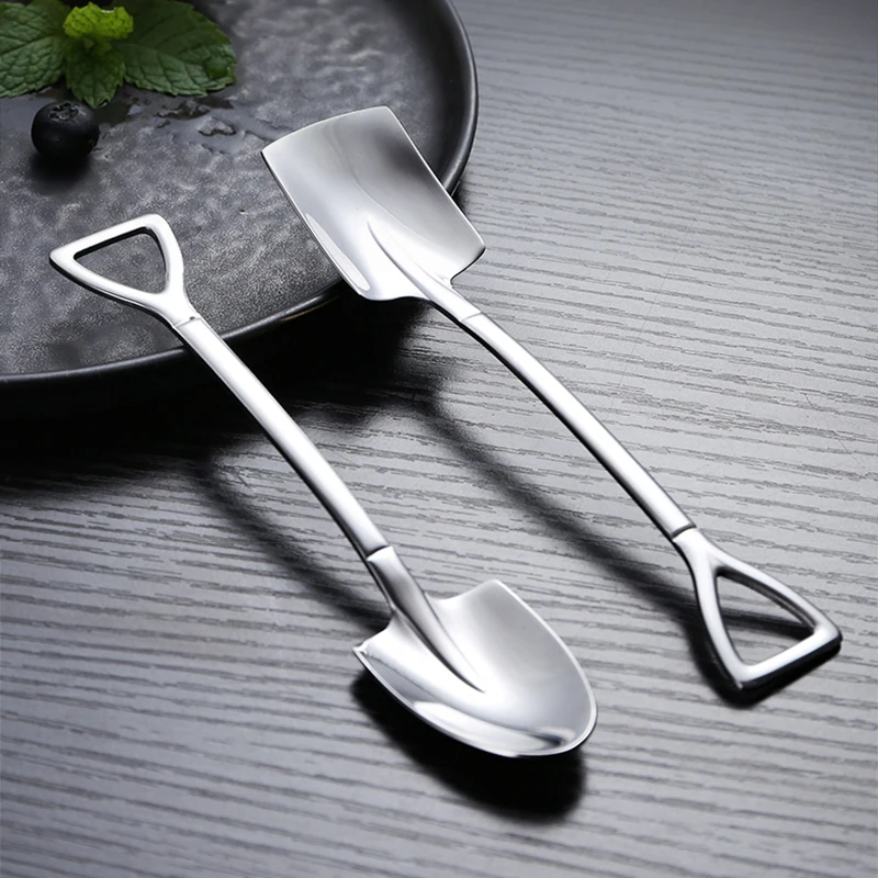 304 Creative Retro Shovel Coffee Spoon Stainless Steel Dessert Spoon Watermelon Spoon Ice Cream Spoon Tip Shovel Flat Shovel 
304 Creative Retro Shovel Coffee Spoon Stainless Steel Dessert Spoon Watermelon Spoon Ice Cream Spoon Tip Shovel Flat Shovel