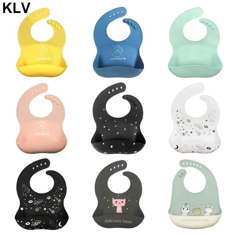 Baby Food Grade Silicone Waterproof Bibs Newborn Boys Girls Feeding Saliva Towel Infants Adjustable Burp Apron
Baby Food Grade Silicone Waterproof Bibs Newborn Boys Girls Feeding Saliva Towel Infants Adjustable Burp Apron