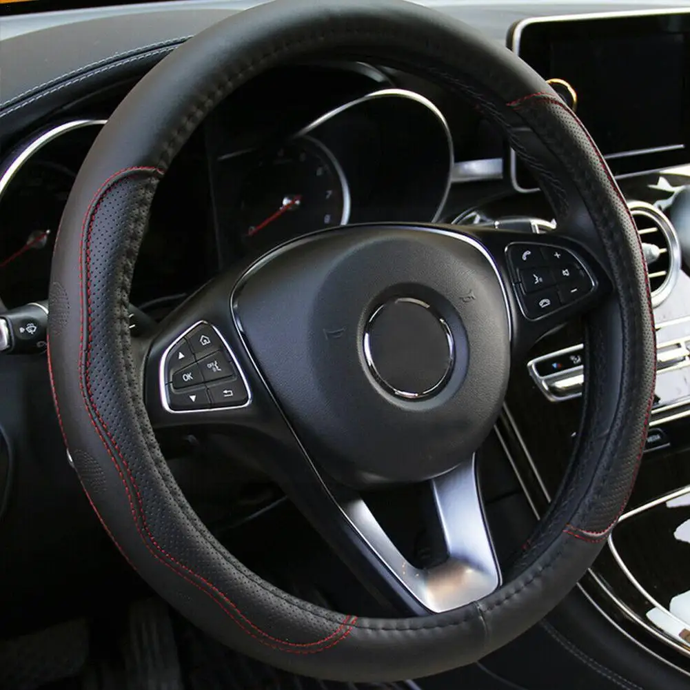38cm Car Steering Wheel Cover Auto Steering Wheel Braid Leather Steering Cover Car Pu The Accessories Universal On Whe W1y4
38cm Car Steering Wheel Cover Auto Steering Wheel Braid Leather Steering Cover Car Pu The Accessories Universal On Whe W1y4