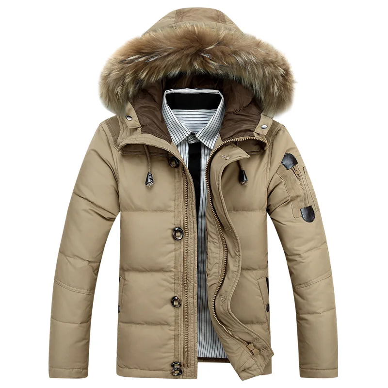 Men winter waterproof down jacket White Duck Down Jacket men real fur collar cg parkas Hooded Thick Parkas Mujer
Men winter waterproof down jacket White Duck Down Jacket men real fur collar cg parkas Hooded Thick Parkas Mujer