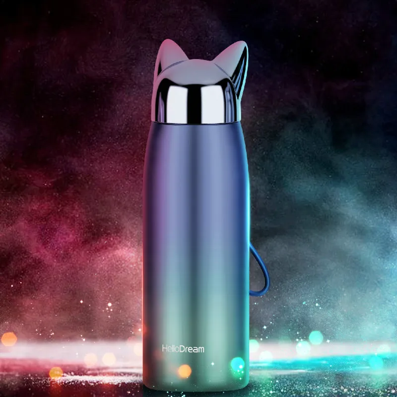 Girls cute Water Bottle Double Wall Thermos Stainless Steel Vacuum Flasks Cute Cat Fox Ear Thermal Coffee Tea Milk Travel Mug
Girls cute Water Bottle Double Wall Thermos Stainless Steel Vacuum Flasks Cute Cat Fox Ear Thermal Coffee Tea Milk Travel Mug