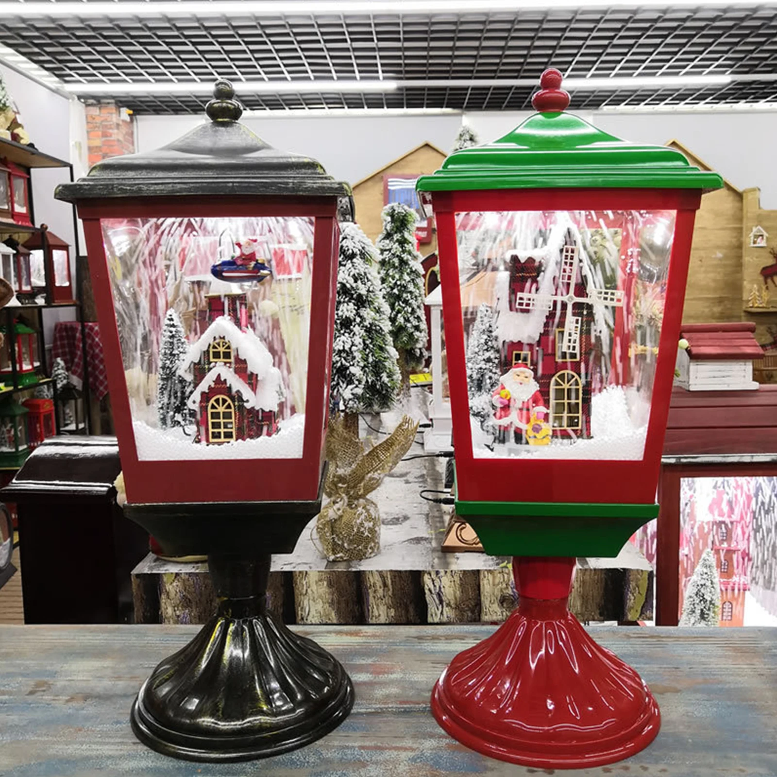 Christmas Decorative LED Lights Snow Fairy Lights Musical Snow Lantern Lamp Santa Claus Shaped Hanging Light with 3 Lovely Songs
Christmas Decorative LED Lights Snow Fairy Lights Musical Snow Lantern Lamp Santa Claus Shaped Hanging Light with 3 Lovely Songs