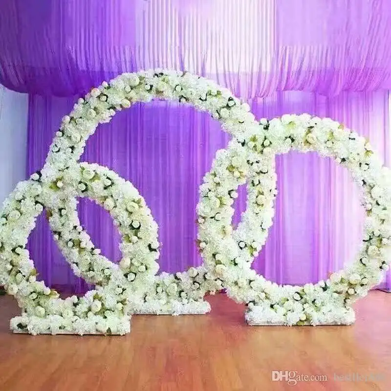 Customized New Round Iron Arch Wedding Props Road Lead Stage Background Decor Iron Arch Stand Frame With Silk Artificial Flowers
Customized New Round Iron Arch Wedding Props Road Lead Stage Background Decor Iron Arch Stand Frame With Silk Artificial Flowers