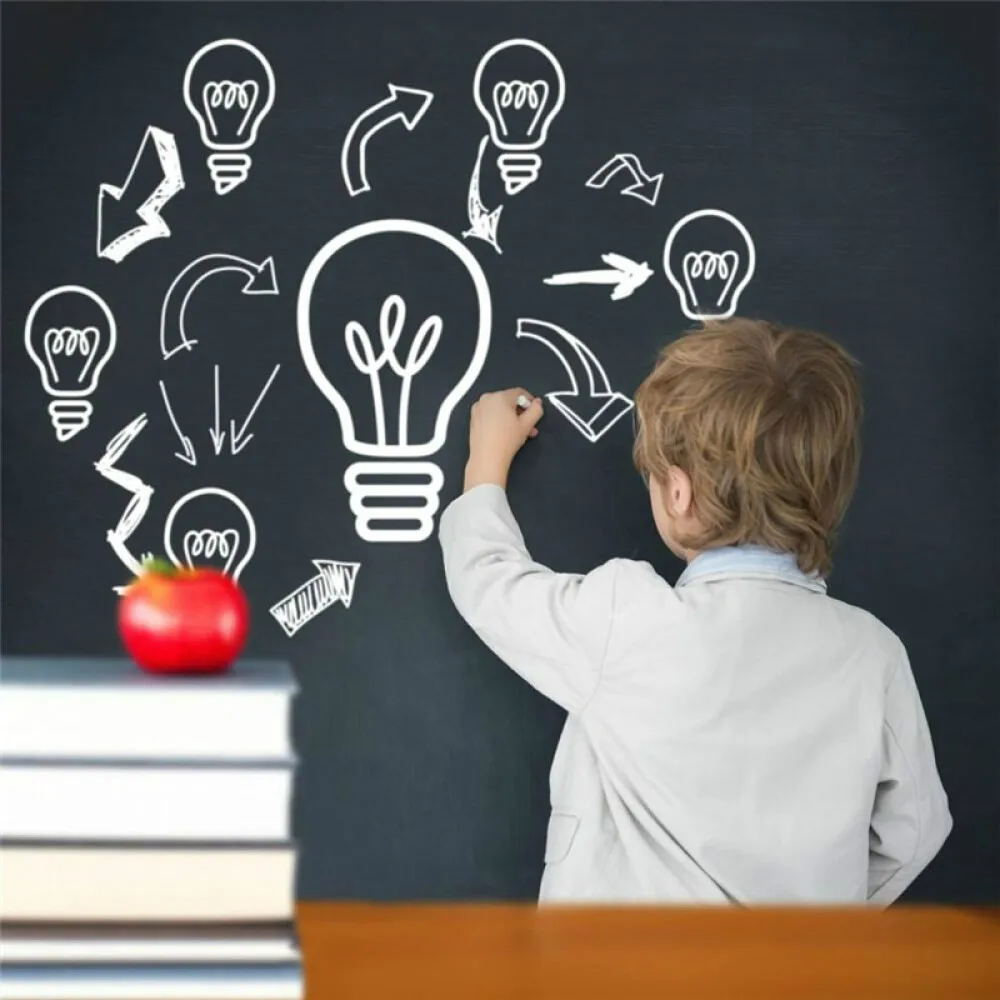 Vinyl Blackboard Chalk Board Wall Sticker Wrapping Paper for Home School & Office 45cm x 200cm
Vinyl Blackboard Chalk Board Wall Sticker Wrapping Paper for Home School & Office 45cm x 200cm