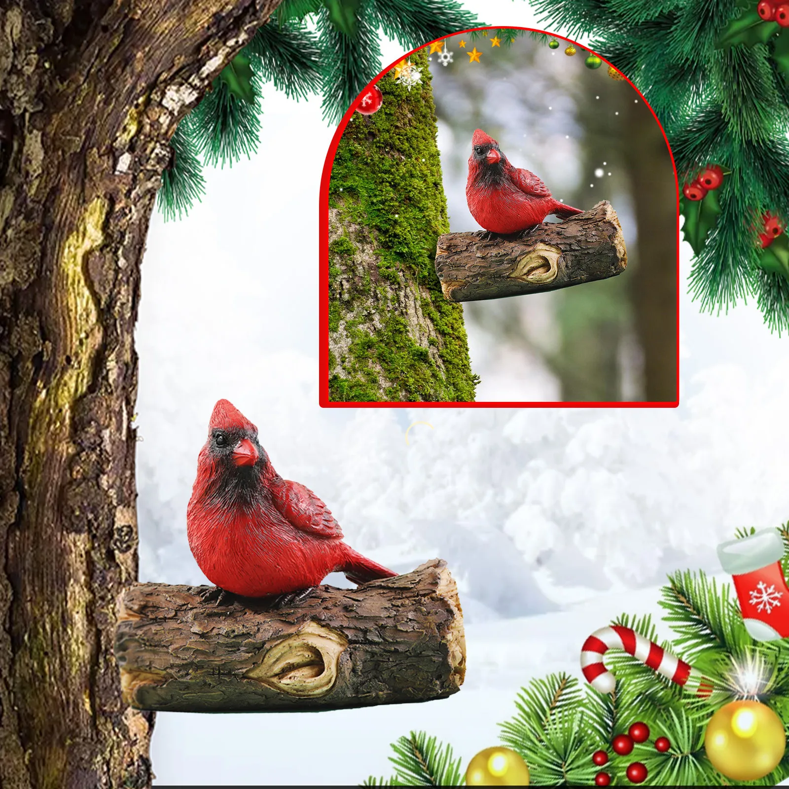 Wood Ornaments Animals Resin Crafts Outdoor Decoration Model Emulation For Garden Courtyard Simulation Red Bird Pendant
Wood Ornaments Animals Resin Crafts Outdoor Decoration Model Emulation For Garden Courtyard Simulation Red Bird Pendant