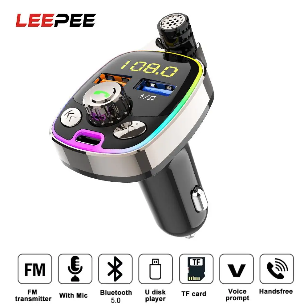 Автомобильный FM-передатчик Bluetooth 5,0, беспроводной аудио приемник, Автомобильный MP3 музыкальный плеер, TF U-диск, воспроизведение, 3,4 А, двойное ...
Автомобильный FM-передатчик Bluetooth 5,0, беспроводной аудио приемник, Автомобильный MP3 музыкальный плеер, TF U-диск, воспроизведение, 3,4 А, двойное ...