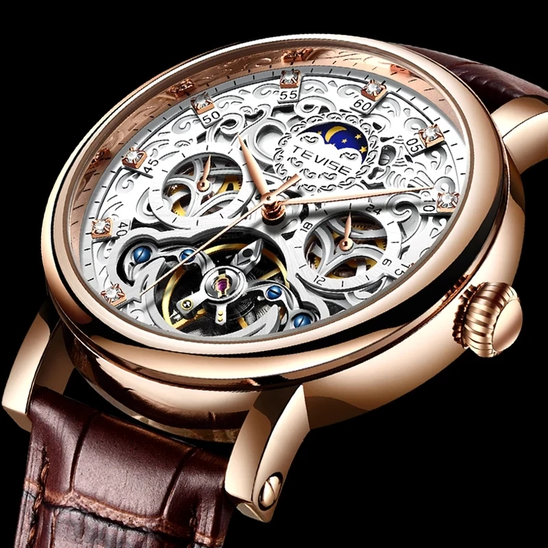 2022 Mens Watches Automatic Mechanical Watch Men TEVISE Brand Classic Retro Tourbillon Clock Leather Waterproof Business Watches
2022 Mens Watches Automatic Mechanical Watch Men TEVISE Brand Classic Retro Tourbillon Clock Leather Waterproof Business Watches