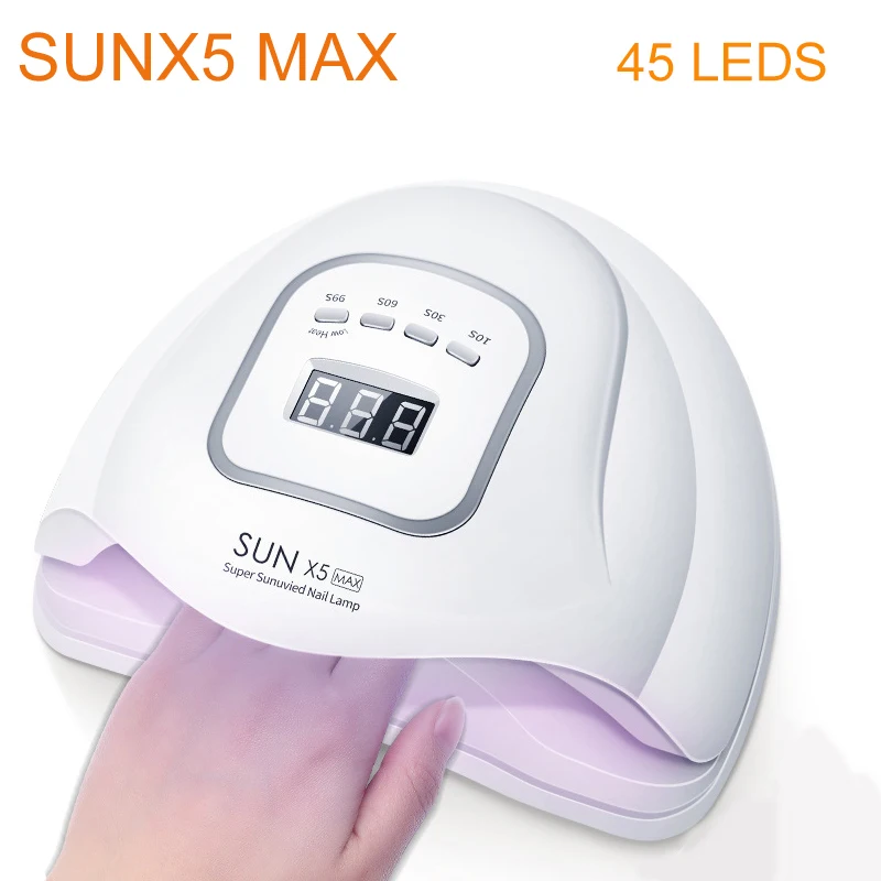 SUNX5 MAX лампа для ногтей с 45 светодиодный s 90 Вт УФ светильник всех гелей лак