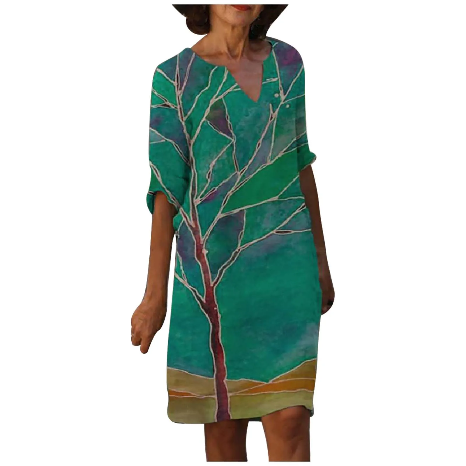 Women's Casual Fashion Print V-neck Mid-sleeve Slim High-waisted Dress Robe Femme Dresses For Women 2021 Женское Платье
Women's Casual Fashion Print V-neck Mid-sleeve Slim High-waisted Dress Robe Femme Dresses For Women 2021 Женское Платье