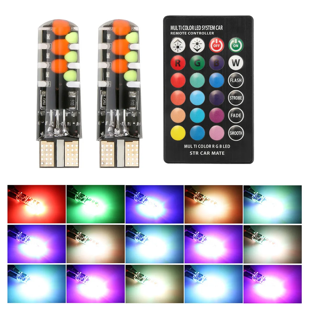 Led W5W T10 RGB габаритный свет Новый универсальный автомобиль RGB COB 12SMDs красочные многорежимные автомобильные лампочки с пультом дистанционного ...
Led W5W T10 RGB габаритный свет Новый универсальный автомобиль RGB COB 12SMDs красочные многорежимные автомобильные лампочки с пультом дистанционного ...