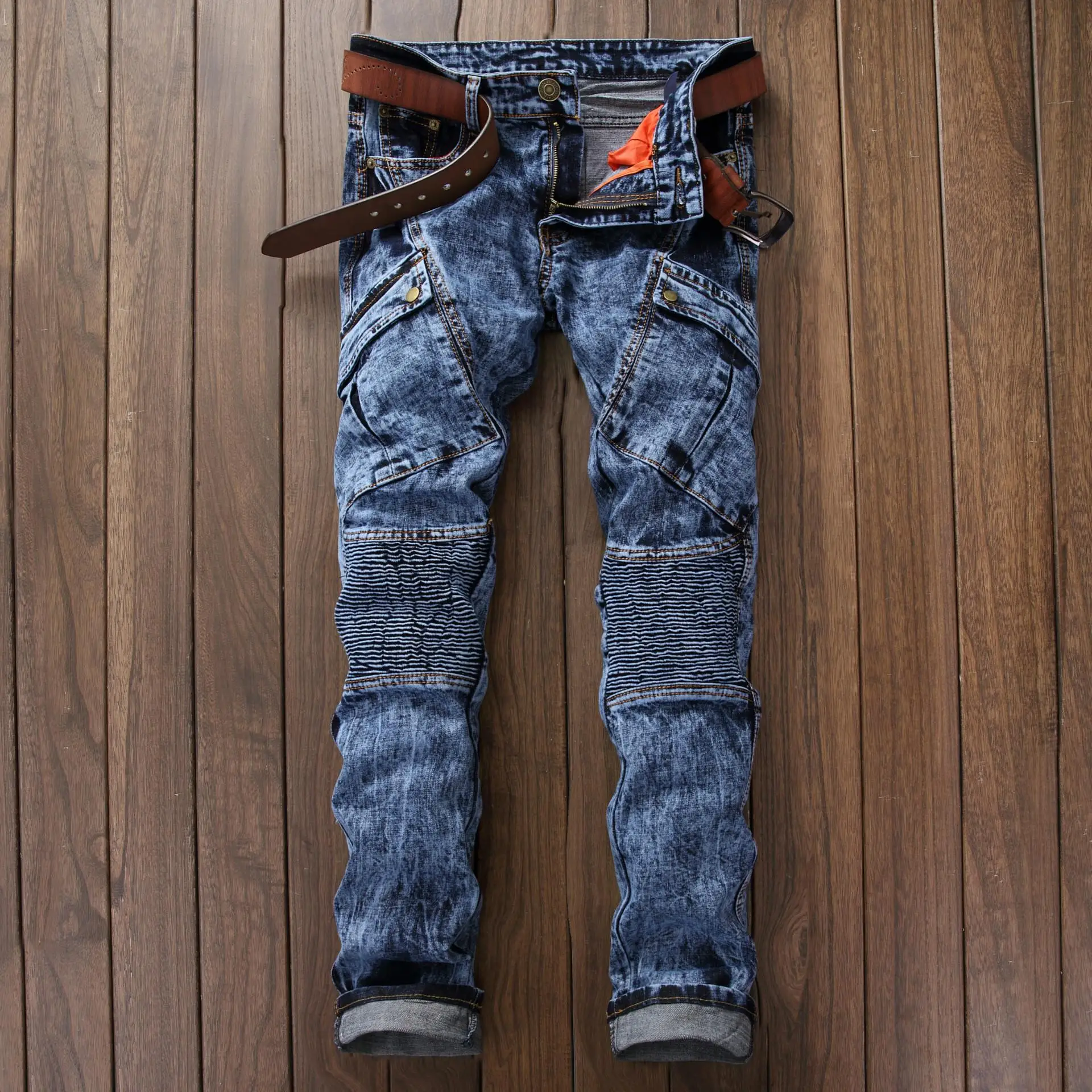 Men's Hip hop jeans famous designer brands high quality Skateboard denim pants
Men's Hip hop jeans famous designer brands high quality Skateboard denim pants