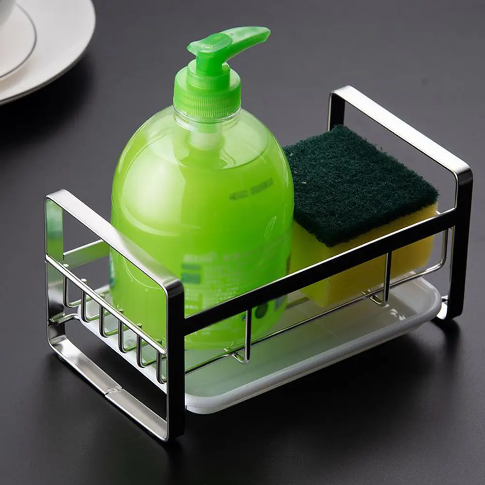 Sponge Holder Soap Drain Storage Rack Kitchen Sink Organizer Rag Dishcloth Brush Holder Iron Shelf Bathroom Kitchen Rack 
Sponge Holder Soap Drain Storage Rack Kitchen Sink Organizer Rag Dishcloth Brush Holder Iron Shelf Bathroom Kitchen Rack