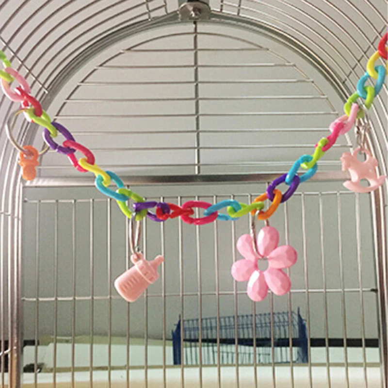 1pc New Parrot Bird Toys Chewing Climbing Swing Toys For Parrots Cage Stairs Windchimes Funny Bird Play Toys 
1pc New Parrot Bird Toys Chewing Climbing Swing Toys For Parrots Cage Stairs Windchimes Funny Bird Play Toys