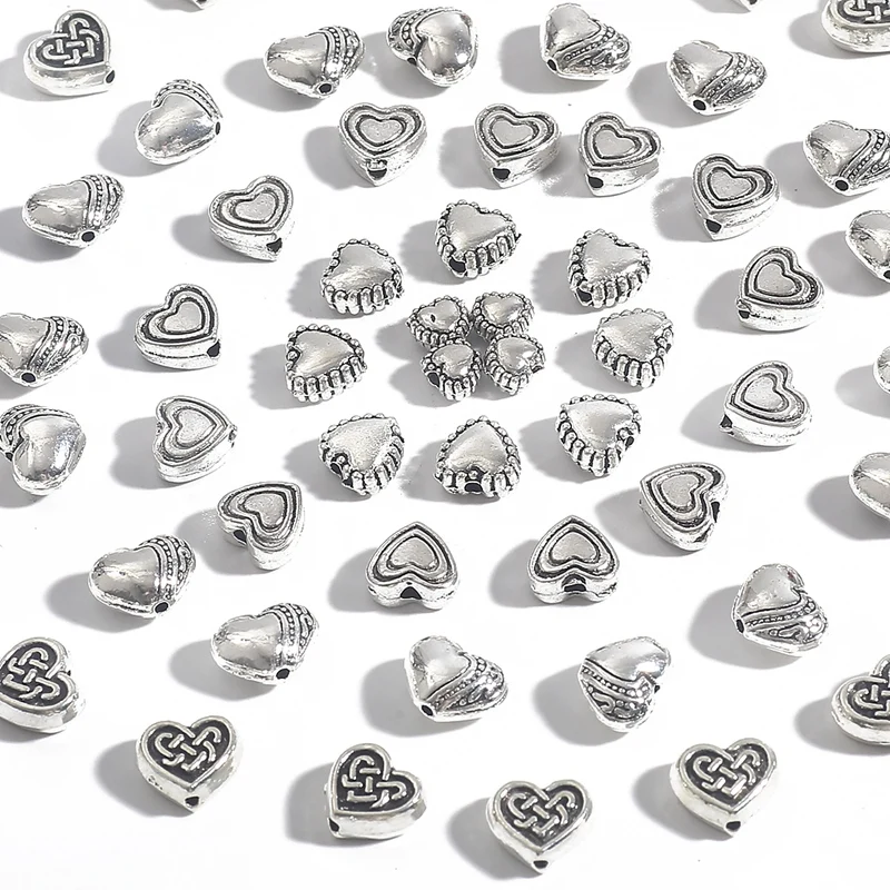 20/30/50pcs 6-10mm Metal Spacer Beads Tibetan Antique Silver Plated Heart Charms Beads For Jewelry Making Finding Accessories
20/30/50pcs 6-10mm Metal Spacer Beads Tibetan Antique Silver Plated Heart Charms Beads For Jewelry Making Finding Accessories