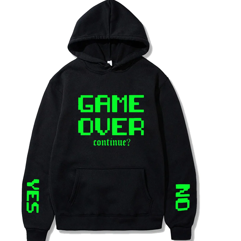 Мужские и женские пуловеры Game Over продолжить, модная зимняя Толстовка Оверсайз
Мужские и женские пуловеры Game Over продолжить, модная зимняя Толстовка Оверсайз