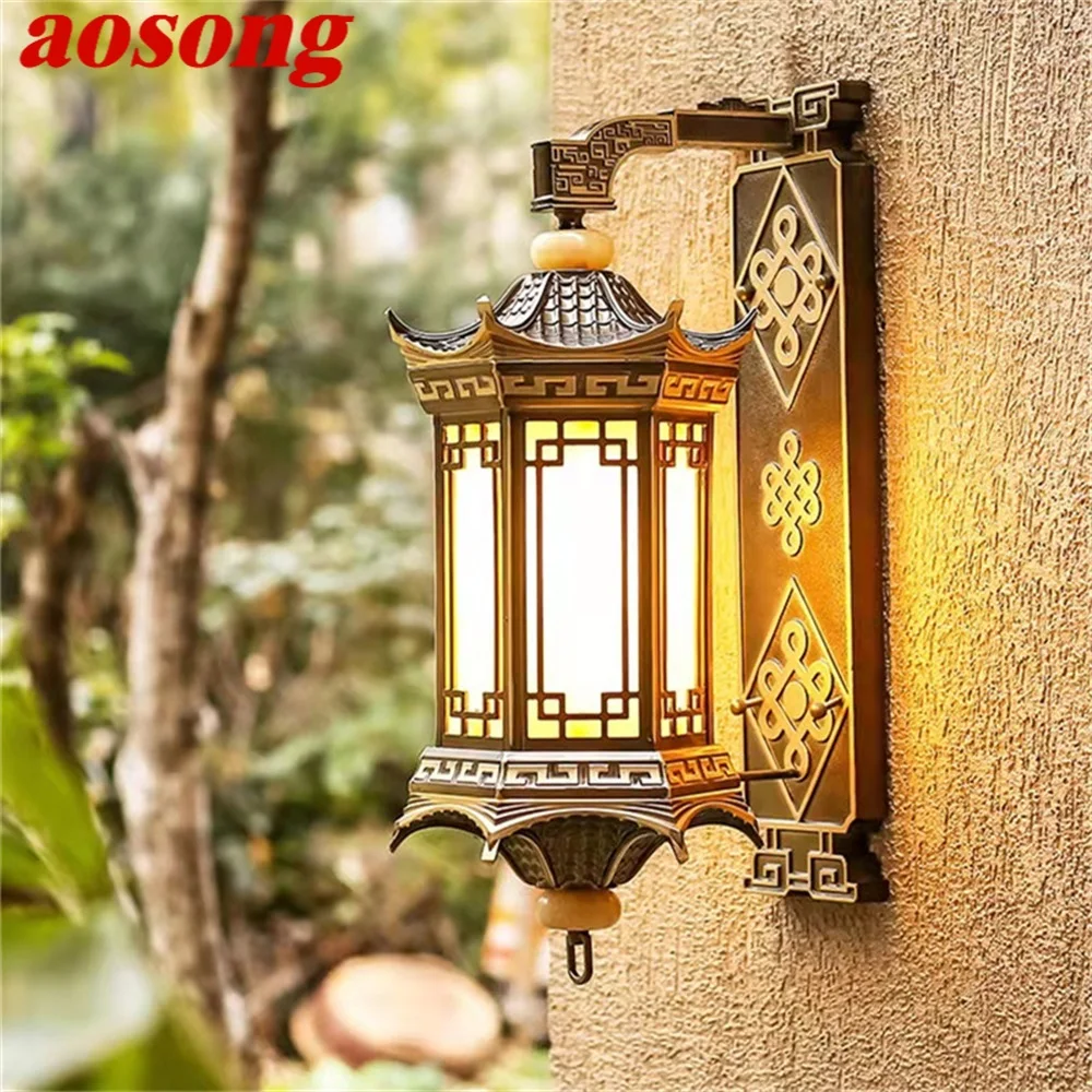 AOSONG Outdoor Wall Lamps Bronze Lighting LED Sconces Classical Waterproof Retro for Home Balcony Decoration
AOSONG Outdoor Wall Lamps Bronze Lighting LED Sconces Classical Waterproof Retro for Home Balcony Decoration