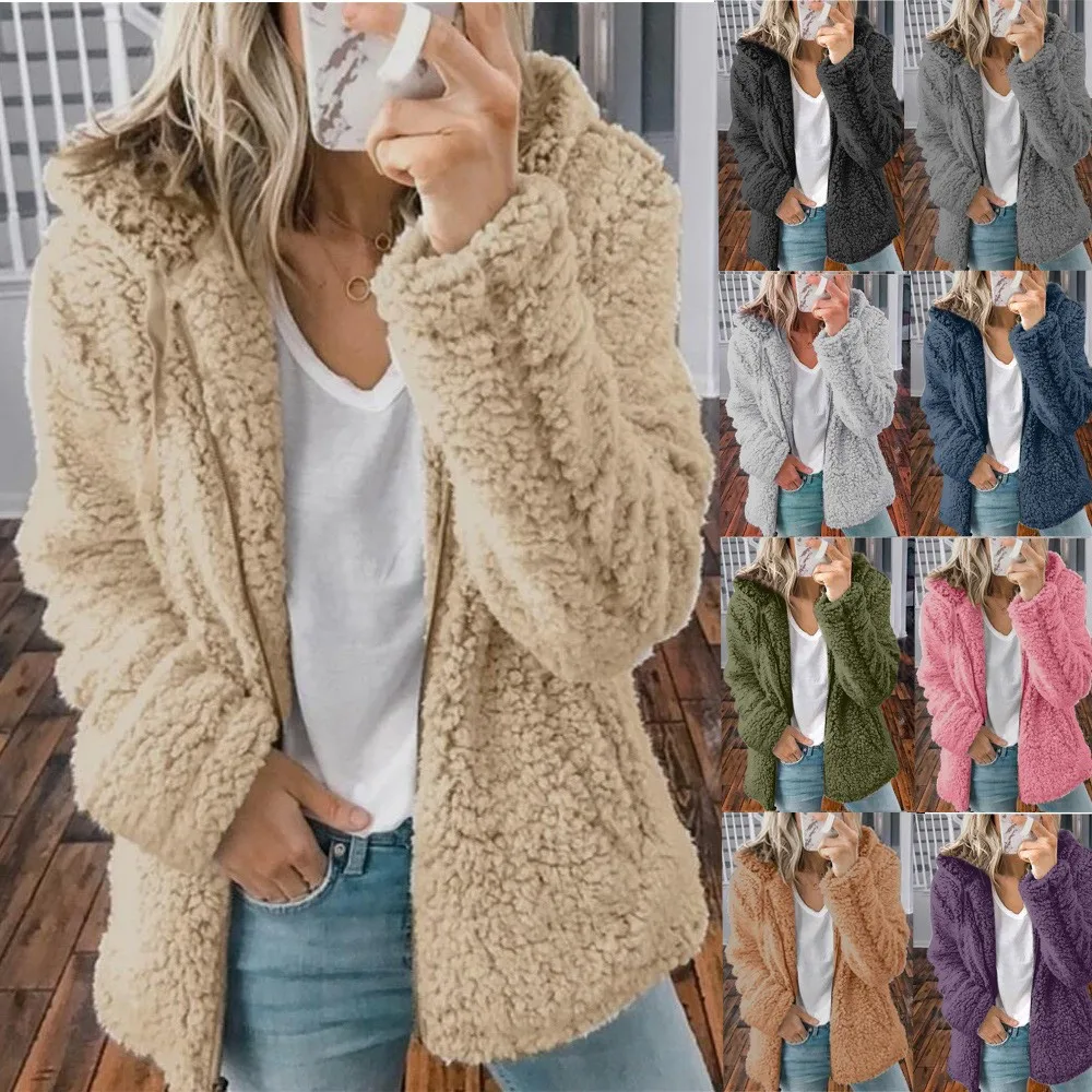 2021 New Ladies Teddy Bear Fluffy Coat Autumn Winter Thick Warm Fur Fleece Jacket Outwear Tops Overcoat Lightweight Skin-friend
2021 New Ladies Teddy Bear Fluffy Coat Autumn Winter Thick Warm Fur Fleece Jacket Outwear Tops Overcoat Lightweight Skin-friend