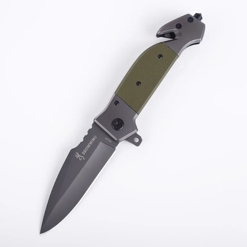 Hysenss DA167 Tactical Folding Knife Portable Fruit Knife High Hardness for Hunting Camping Survival Outdoor Steel + G10 Handle
Hysenss DA167 Tactical Folding Knife Portable Fruit Knife High Hardness for Hunting Camping Survival Outdoor Steel + G10 Handle
