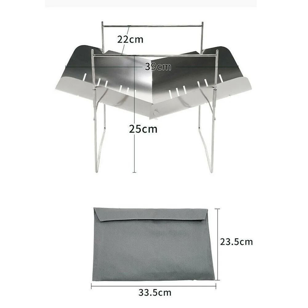 Folding Outdoor Camping Campfire Wood Fire Stove Ultralight BBQ Cooking Fire Stoves Ultralight Heating Barbecue Adjusted Freely
Folding Outdoor Camping Campfire Wood Fire Stove Ultralight BBQ Cooking Fire Stoves Ultralight Heating Barbecue Adjusted Freely