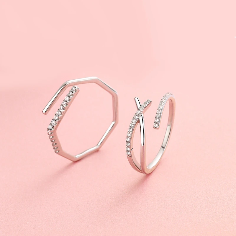 Minimalist Line Style Adjuestable Size Silver Plated Rings Set Charm Couple Engagement Wedding Bands Luxury Jewelry Gifts
Minimalist Line Style Adjuestable Size Silver Plated Rings Set Charm Couple Engagement Wedding Bands Luxury Jewelry Gifts