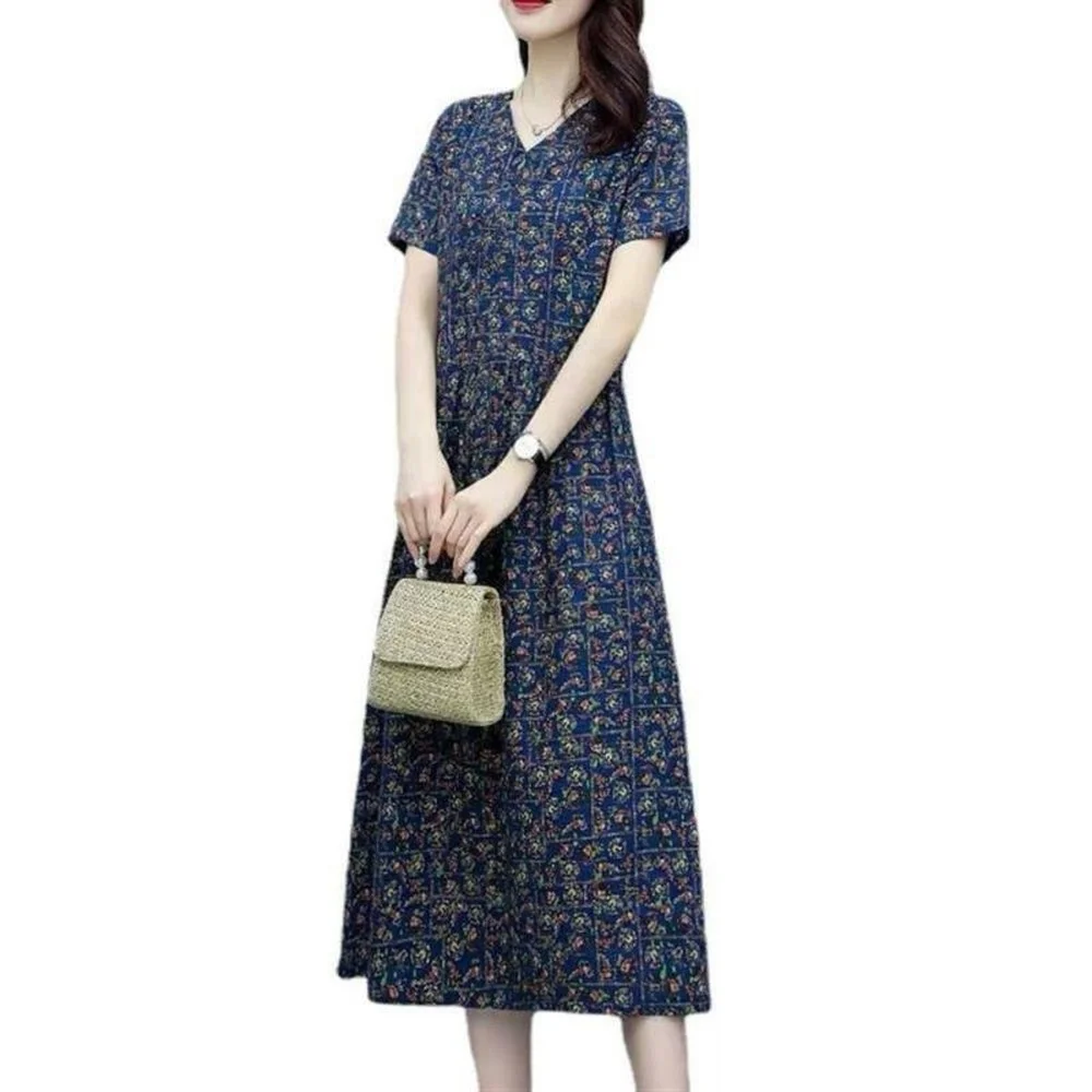 Womens Summer Floral Printed Maxi Casual Dress Ladies V Neck Boho Beach Holiday 
Womens Summer Floral Printed Maxi Casual Dress Ladies V Neck Boho Beach Holiday