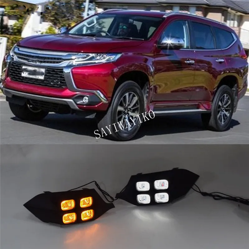 2Pcs For Mitsubishi Pajero Sport 2016 2017 4Eyes 12V LED Daytime Running Light DRL Lamp with yellow signal lamp
2Pcs For Mitsubishi Pajero Sport 2016 2017 4Eyes 12V LED Daytime Running Light DRL Lamp with yellow signal lamp
