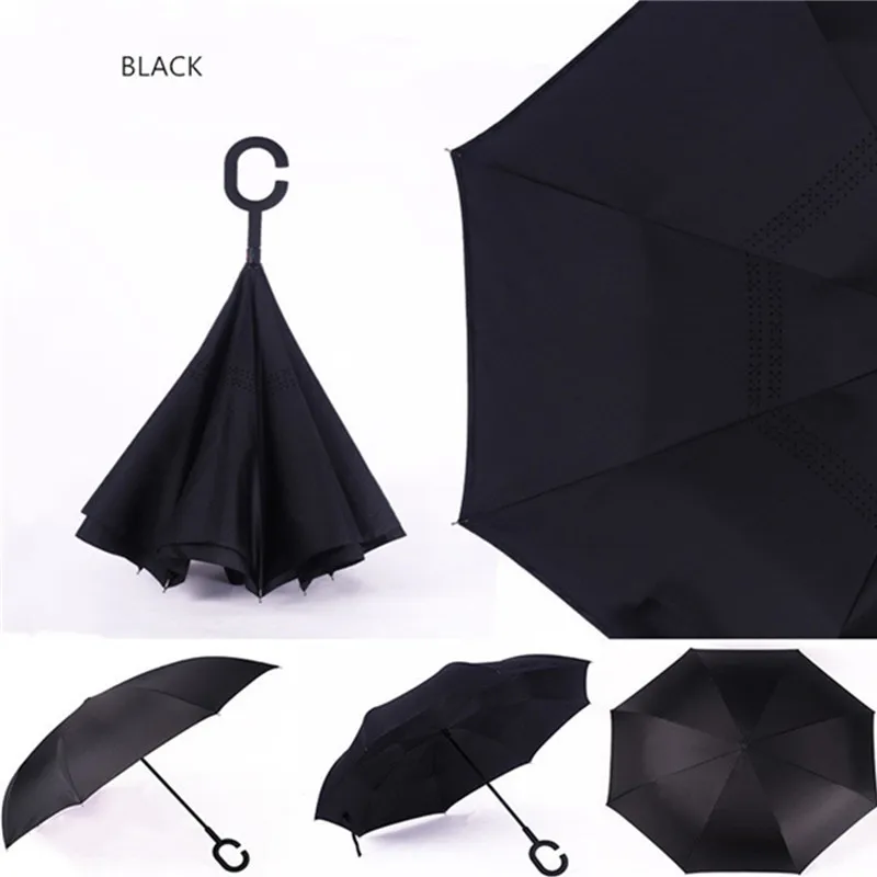 Folding Long Shank Double Layer Inverted Umbrella Windproof Reverse C-Hook Male Golf Umbrella Reverse Rain Umbrellas For Car
Folding Long Shank Double Layer Inverted Umbrella Windproof Reverse C-Hook Male Golf Umbrella Reverse Rain Umbrellas For Car