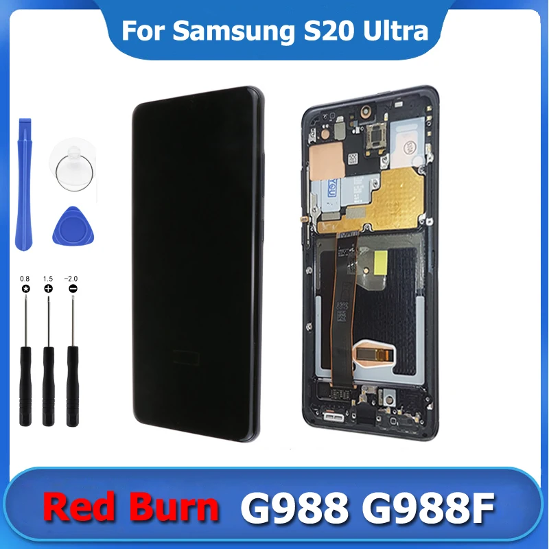 ЖК-дисплей S20 Ultra Pantalla для Samsung Galaxy G988 Ремонт экрана AMOLED сенсорный экран дигитайзер в сборе Замена экрана
ЖК-дисплей S20 Ultra Pantalla для Samsung Galaxy G988 Ремонт экрана AMOLED сенсорный экран дигитайзер в сборе Замена экрана