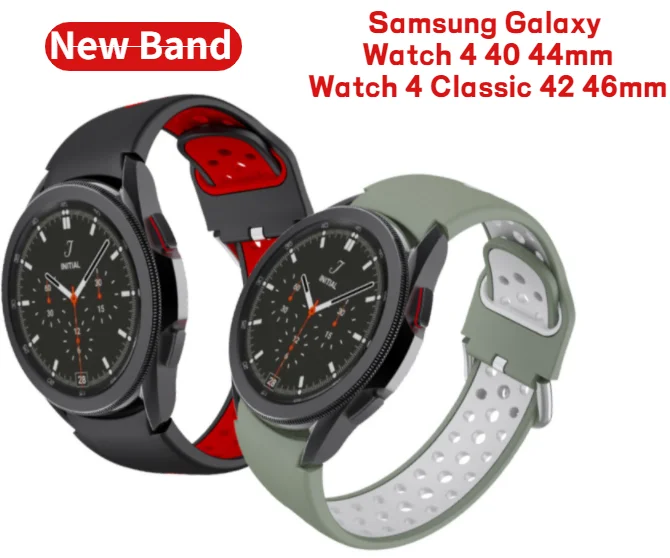 Дышащий спортивный силиконовый браслет для часов Samsung Galaxy Watch 4 Classic 46 мм 42 мм Cruve End, ремешок для часов 4 44 мм 42 мм
Дышащий спортивный силиконовый браслет для часов Samsung Galaxy Watch 4 Classic 46 мм 42 мм Cruve End, ремешок для часов 4 44 мм 42 мм