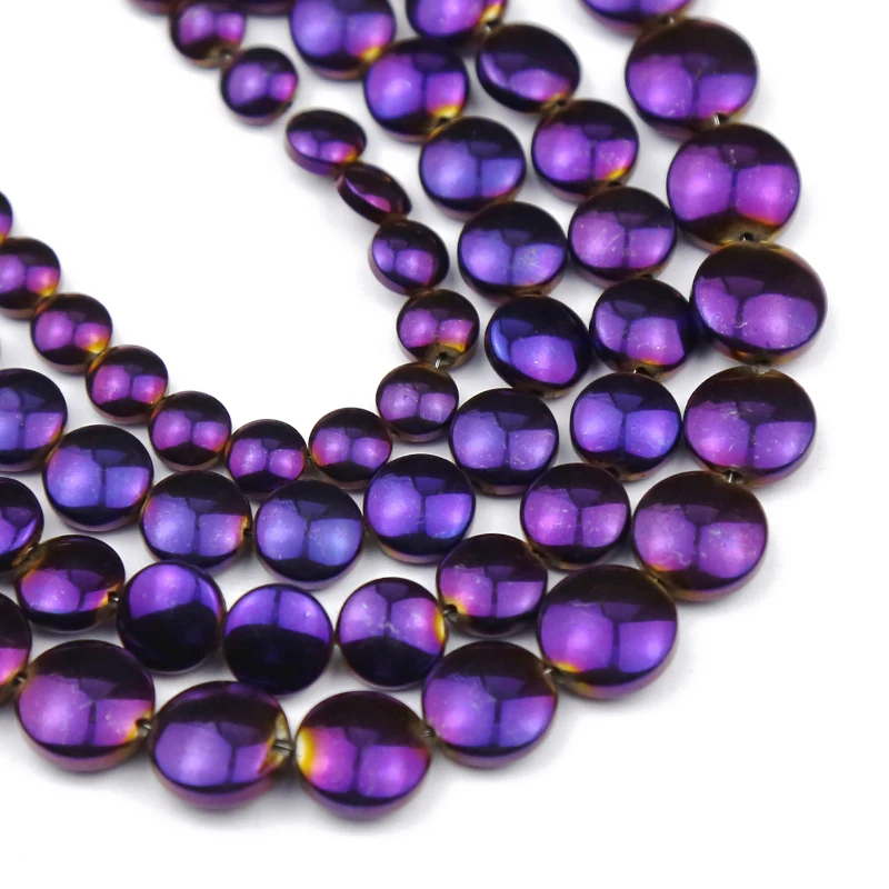 YHBZRET естественного фиолетового цвета на плоской подошве; Круглый гематит камень 6/8/10 мм Монета бусины для самостоятельного изготовления юве...
YHBZRET естественного фиолетового цвета на плоской подошве; Круглый гематит камень 6/8/10 мм Монета бусины для самостоятельного изготовления юве...