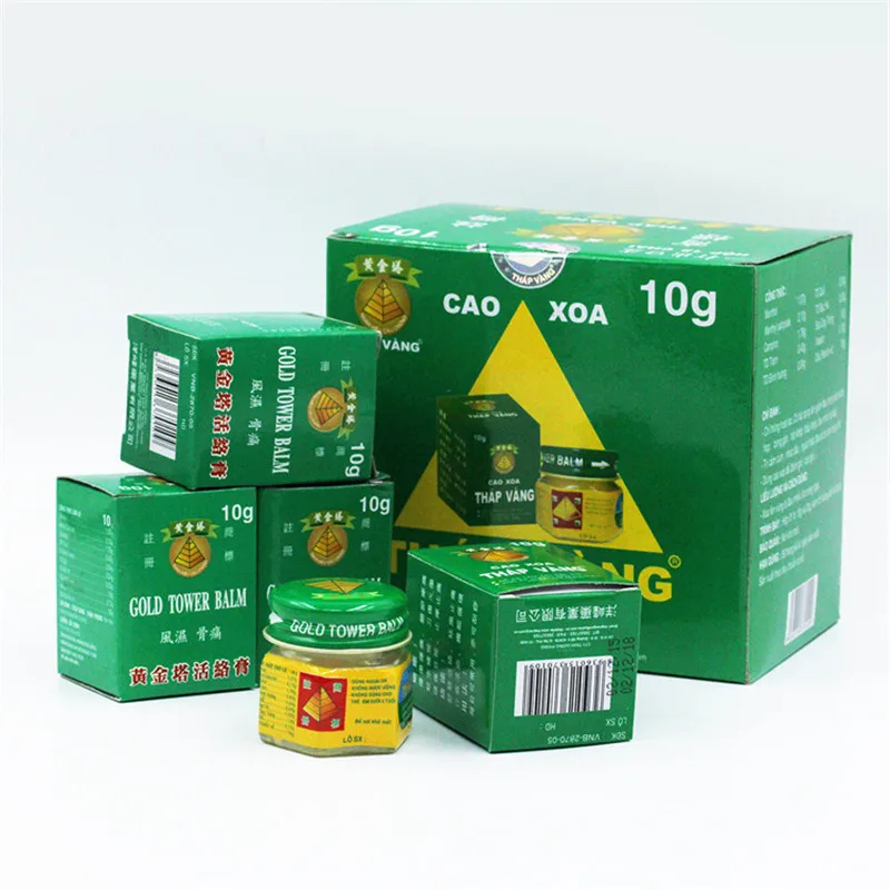 4pcs Vietnam Gold Tower Balm Tiger Balm Active Cream Muscle Aches Extra Strength Pain Relieving Arthriti s Joint Pain 10g
4pcs Vietnam Gold Tower Balm Tiger Balm Active Cream Muscle Aches Extra Strength Pain Relieving Arthriti s Joint Pain 10g