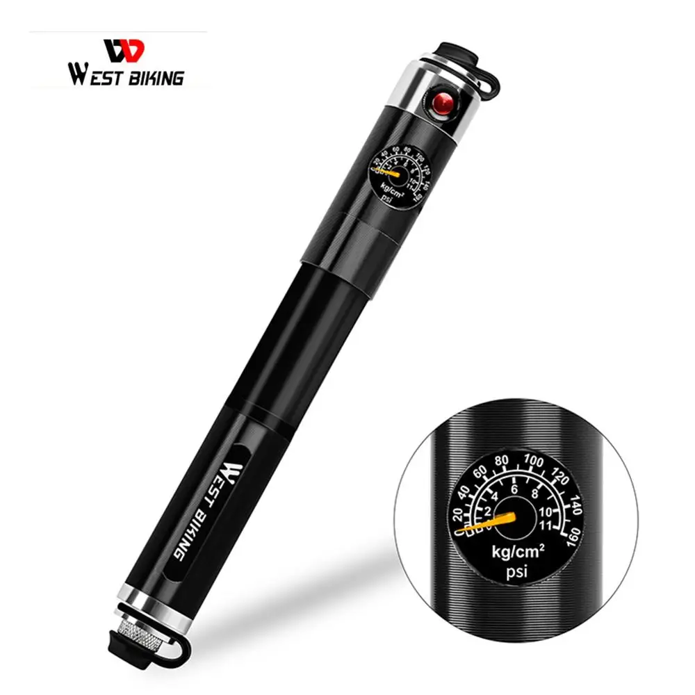 Bike Inflated Pump High Pressure 160PSI Aluminum Bicycle Air Pump Presta Schrader Valve Bike Tire Pump With Hose
Bike Inflated Pump High Pressure 160PSI Aluminum Bicycle Air Pump Presta Schrader Valve Bike Tire Pump With Hose