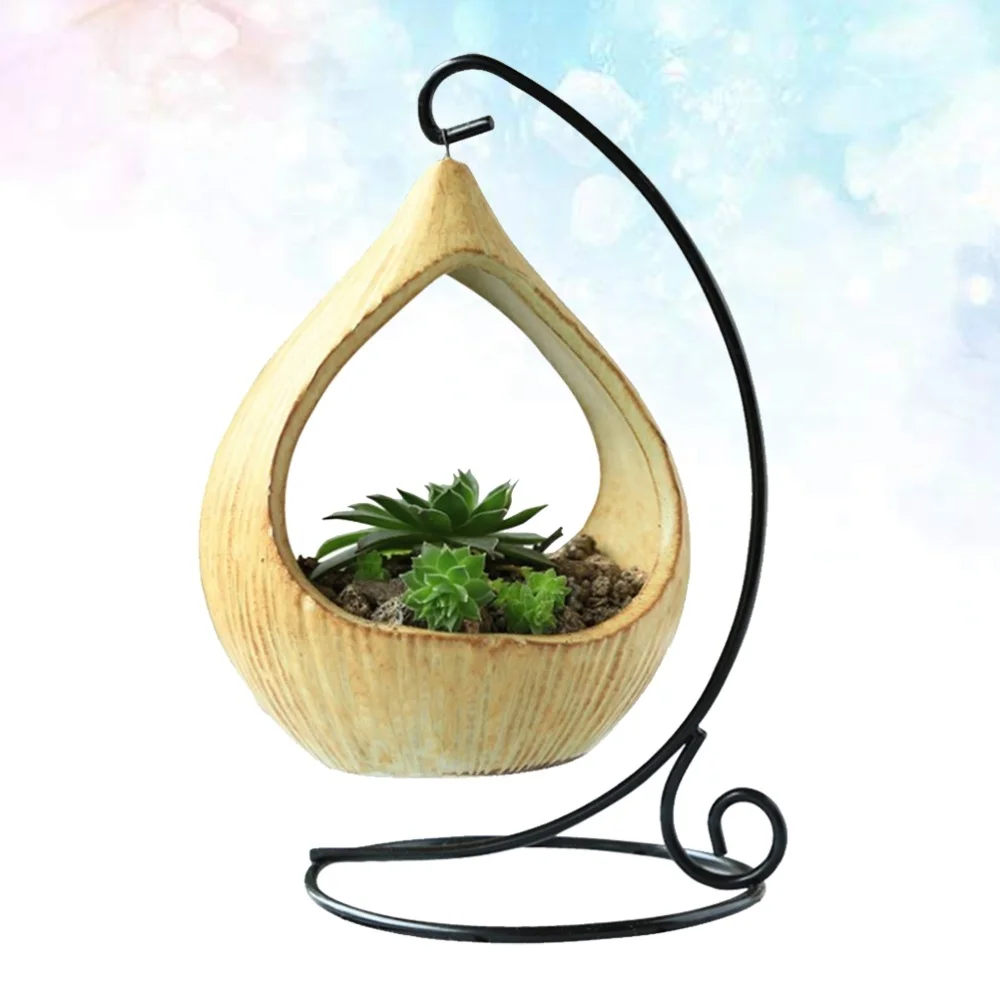 Mini Decorative Ceramic Hanging Planter Flower Pot Water Plant Vase Container Home Decor (Pattern 1)
Mini Decorative Ceramic Hanging Planter Flower Pot Water Plant Vase Container Home Decor (Pattern 1)