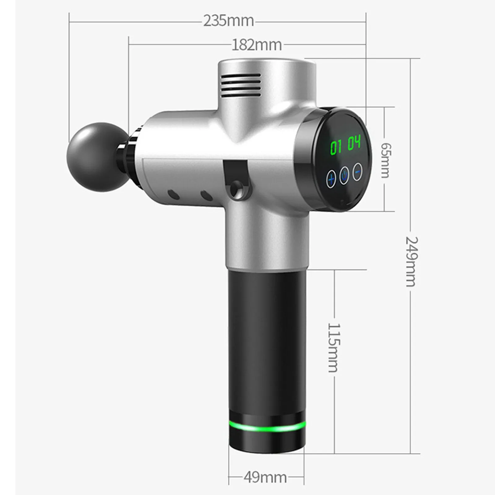 Lcd Display Massage Gun Rechargeable Deep Tissue Percussion Muscle Massager For Pain Relief Handheld Electric Body Massager #T3
Lcd Display Massage Gun Rechargeable Deep Tissue Percussion Muscle Massager For Pain Relief Handheld Electric Body Massager #T3