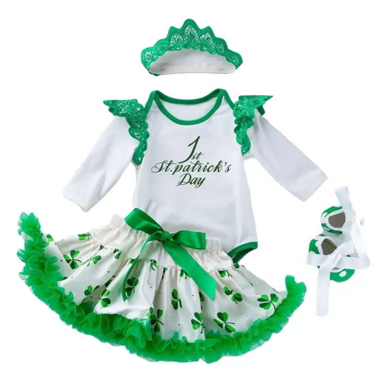Toddler Baby Girls St.Patrick's Day Outfit Shamrocks Bodysuit Tutu Skirt Headband Spring Clothes Set
Toddler Baby Girls St.Patrick's Day Outfit Shamrocks Bodysuit Tutu Skirt Headband Spring Clothes Set