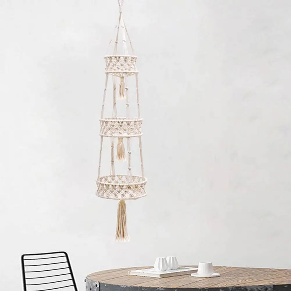 Three-tiered Hanging Basket Weave Folding Fruit Basket home Hanging decoration Bohemia style Plant Holder Hanging Basket
Three-tiered Hanging Basket Weave Folding Fruit Basket home Hanging decoration Bohemia style Plant Holder Hanging Basket