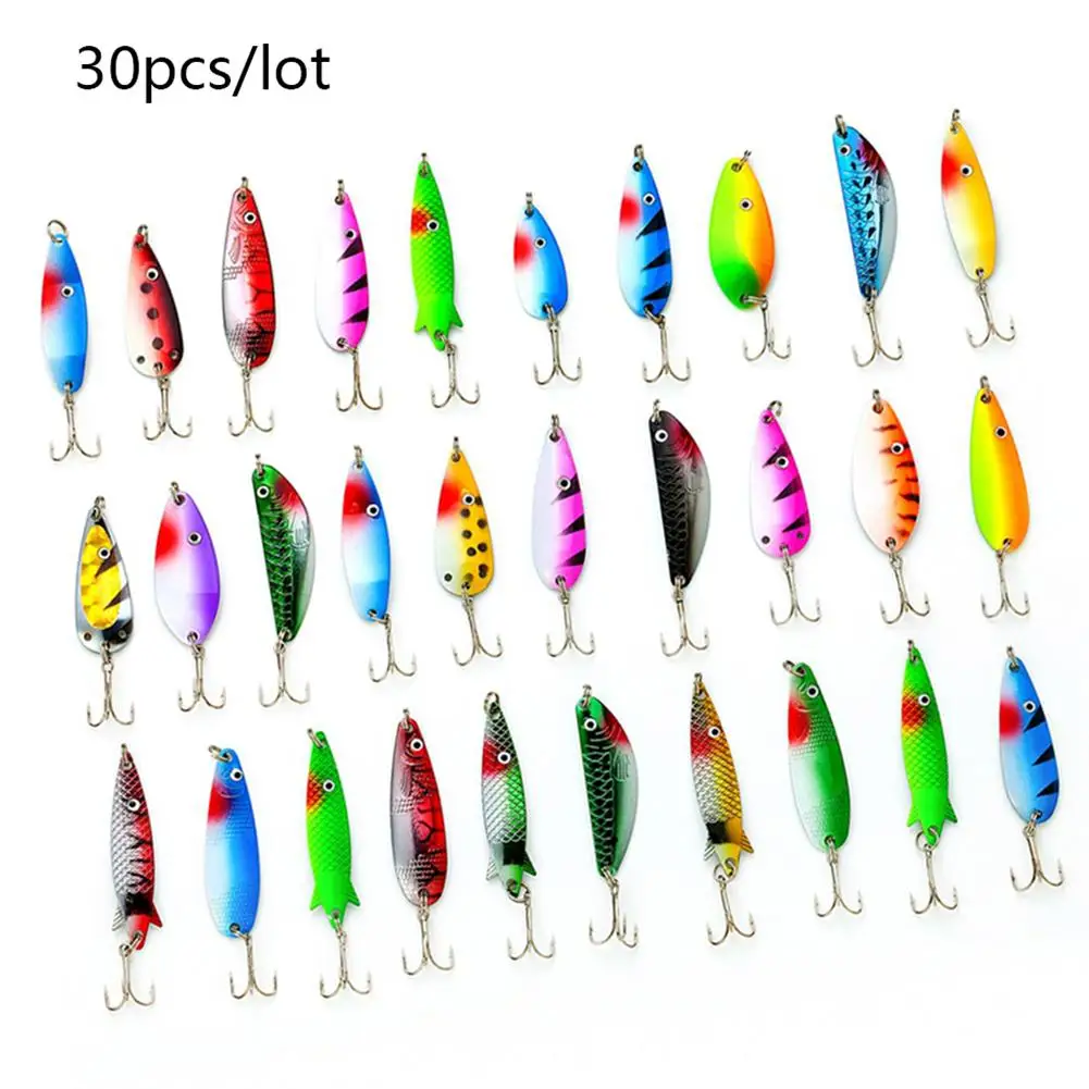 5.5-7.5g Trout Spoon Metal Almighty Mixed Fishing Lure Kits 30pcs Fishing Lures Spiners Carp Bait for Fishing Tackle Hook Set
5.5-7.5g Trout Spoon Metal Almighty Mixed Fishing Lure Kits 30pcs Fishing Lures Spiners Carp Bait for Fishing Tackle Hook Set