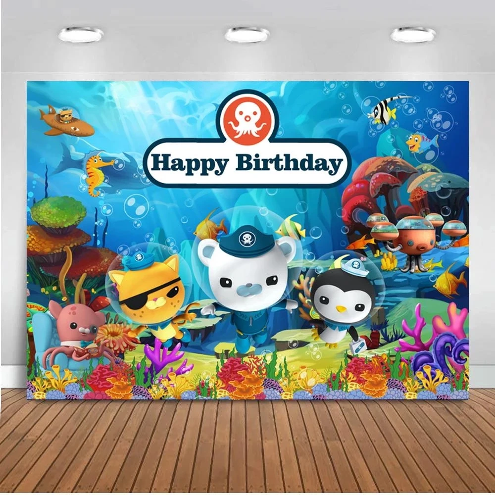 Cartoon Underwater World Kids Birthday Backdrop Decor The Octonauts Barnacles Brave Boy Theme Party Photographic Backgrounds
Cartoon Underwater World Kids Birthday Backdrop Decor The Octonauts Barnacles Brave Boy Theme Party Photographic Backgrounds