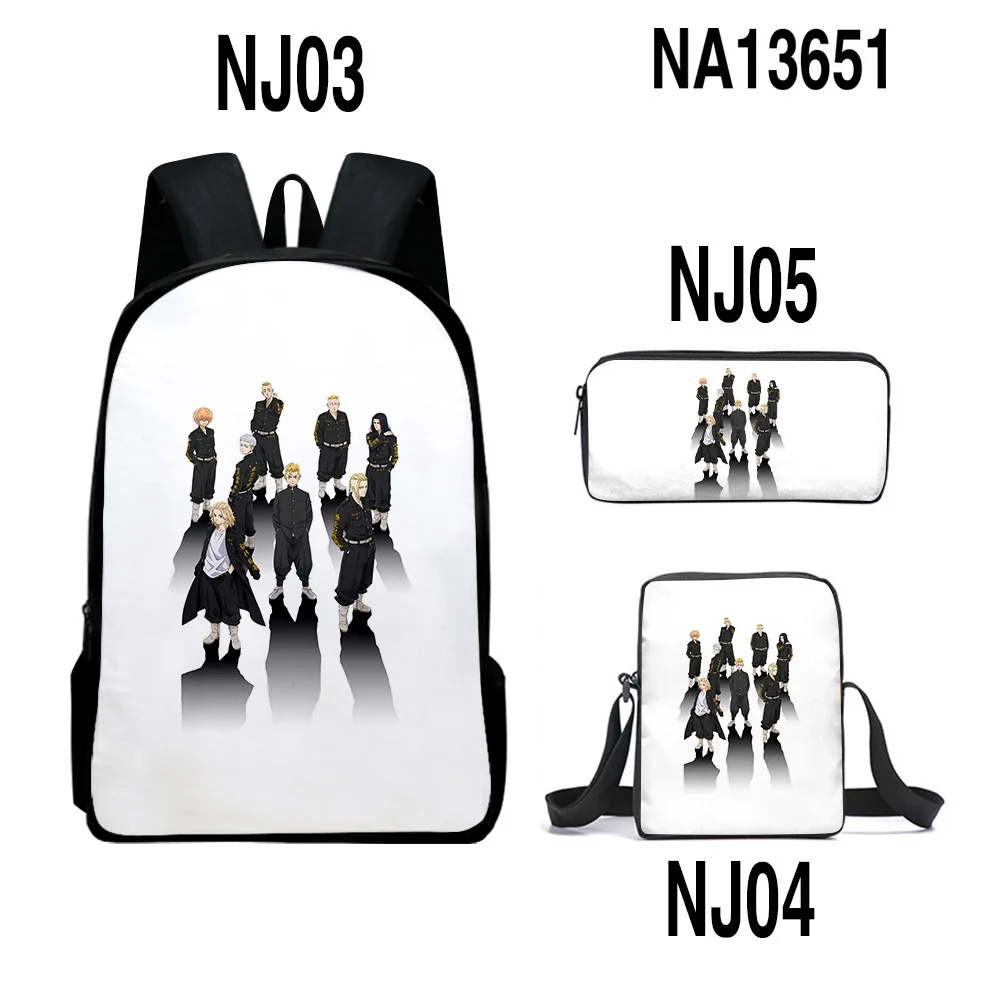 Tokyo Revengers Three-piece Suit Janpanese Anime Backpack Shoulder Waterproof Bags School Student Fashion Pen bag
Tokyo Revengers Three-piece Suit Janpanese Anime Backpack Shoulder Waterproof Bags School Student Fashion Pen bag