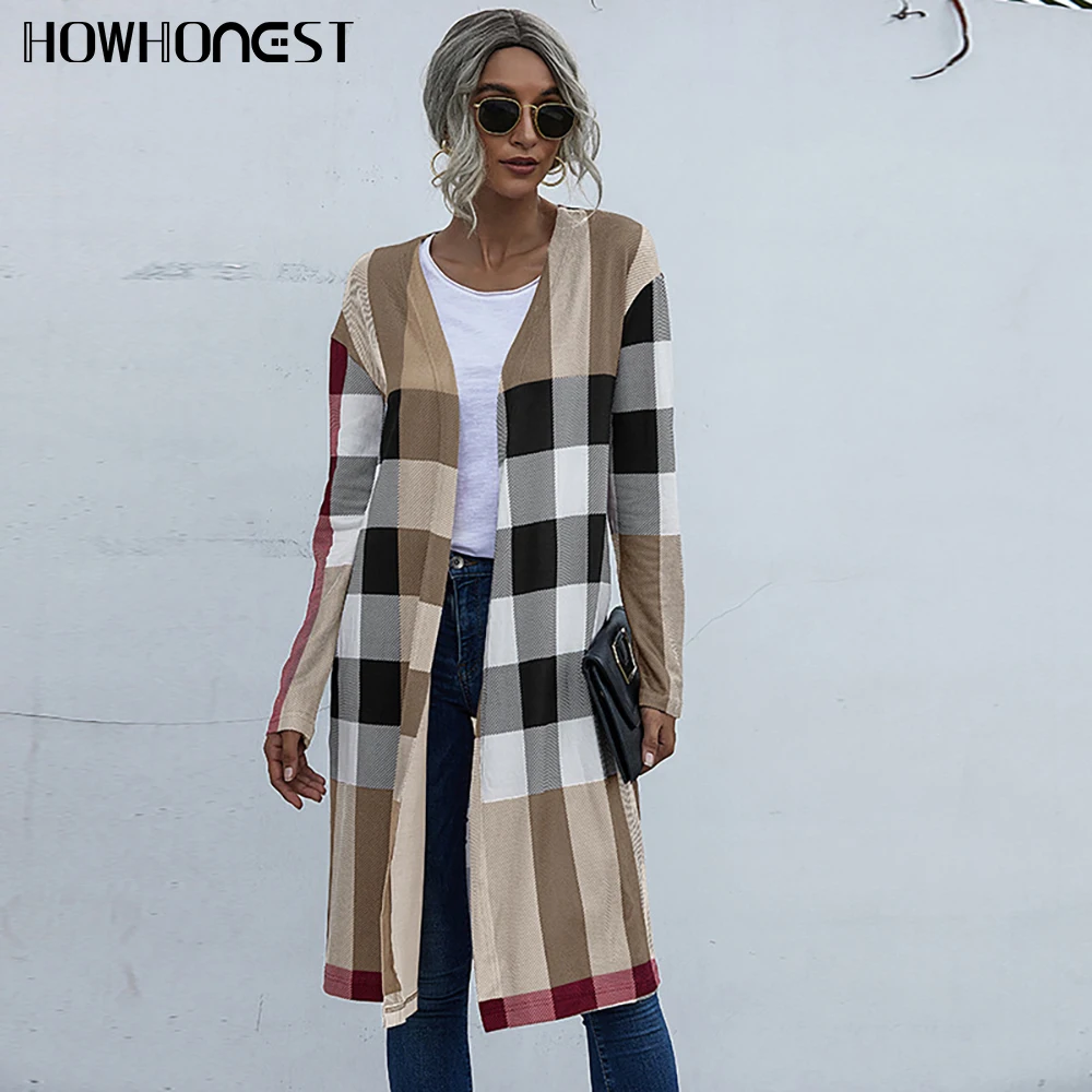 Women's Coat 2021 Autumn Long Sleeve Plaid Fashion Unbuttoned Straight Cardigan Female Jacket Outerwear Women's Windbreaker
Women's Coat 2021 Autumn Long Sleeve Plaid Fashion Unbuttoned Straight Cardigan Female Jacket Outerwear Women's Windbreaker