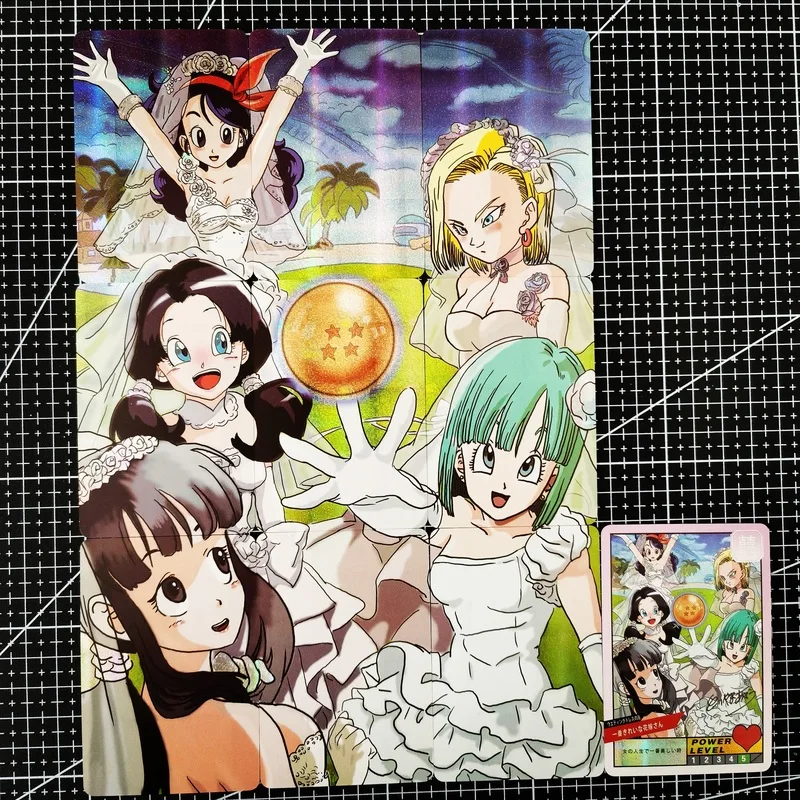 10pcs/set Dragon Ball Z Android 18 Wedding Series Bulma 9in1 Sexy Girls Hobby Collectibles Game Anime Collection Cards
10pcs/set Dragon Ball Z Android 18 Wedding Series Bulma 9in1 Sexy Girls Hobby Collectibles Game Anime Collection Cards