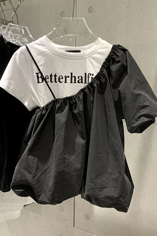 White and Black Contrast Color Stitching Short-Sleeved Top 2021 Summer New Casual All-Matching Short Fake Two-Piece T-shirts
White and Black Contrast Color Stitching Short-Sleeved Top 2021 Summer New Casual All-Matching Short Fake Two-Piece T-shirts