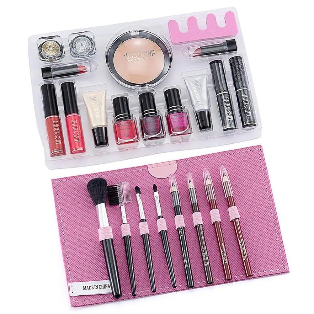 

Makeup Set Professional Eyeshadow Palette All In One Makeup Kit With Eyeshadow Blushes Brushes Lipstick Eyeliner Mascara & More