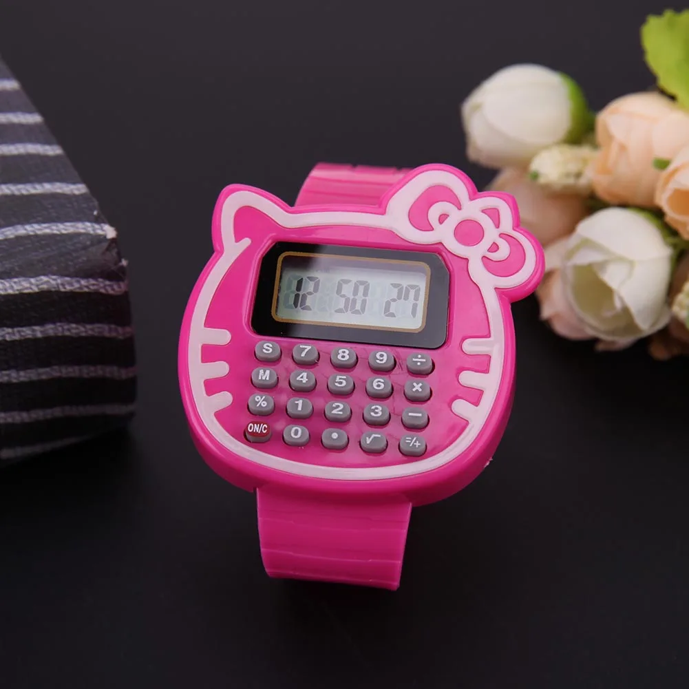 Детские цифровые часы для мальчиков и девочек силиконовые наручные с датой можно