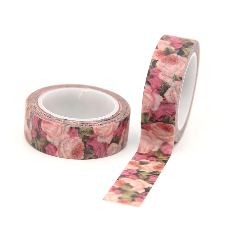 New 10pcs/set 15MM*10M Red red Rose Washi Tape Decorative Tape Papelaria Label Masking Sticker Tape stationery
New 10pcs/set 15MM*10M Red red Rose Washi Tape Decorative Tape Papelaria Label Masking Sticker Tape stationery